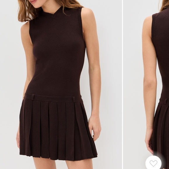 Sandy Liang Milly Dress - Brown - Picture 1 of 4